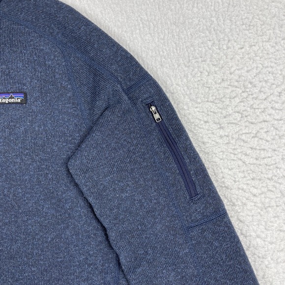 Patagonia Better Sweater Womens XL Blue Ladies 1/4 Zip‎ Fleece Pullover IBM Logo - Picture 5 of 16